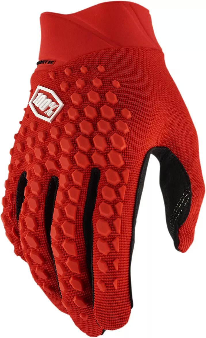 100% Geomatic Gloves Black/Red