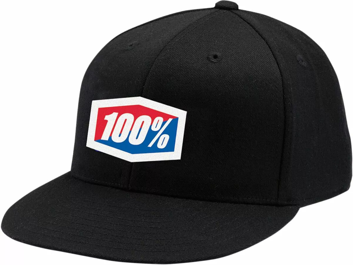 100% Official Flexfit® Hat Black/Blue/Red/White