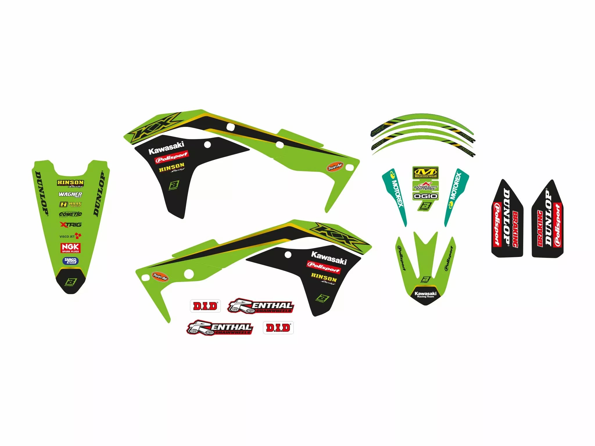 Blackbird Racing Blackbird Racing Replica Team Kawasaki 2020 Graphics Kit