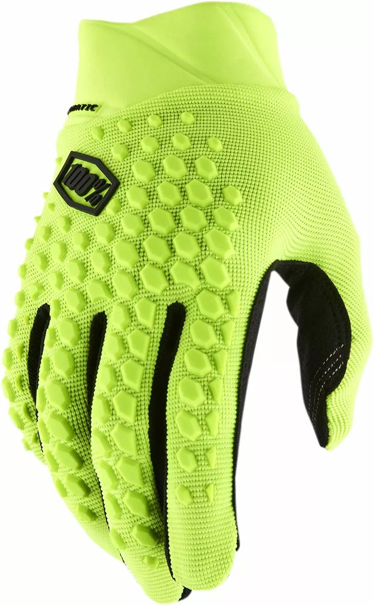 100% Geomatic Gloves Black/Yellow/Fluorescent Yellow