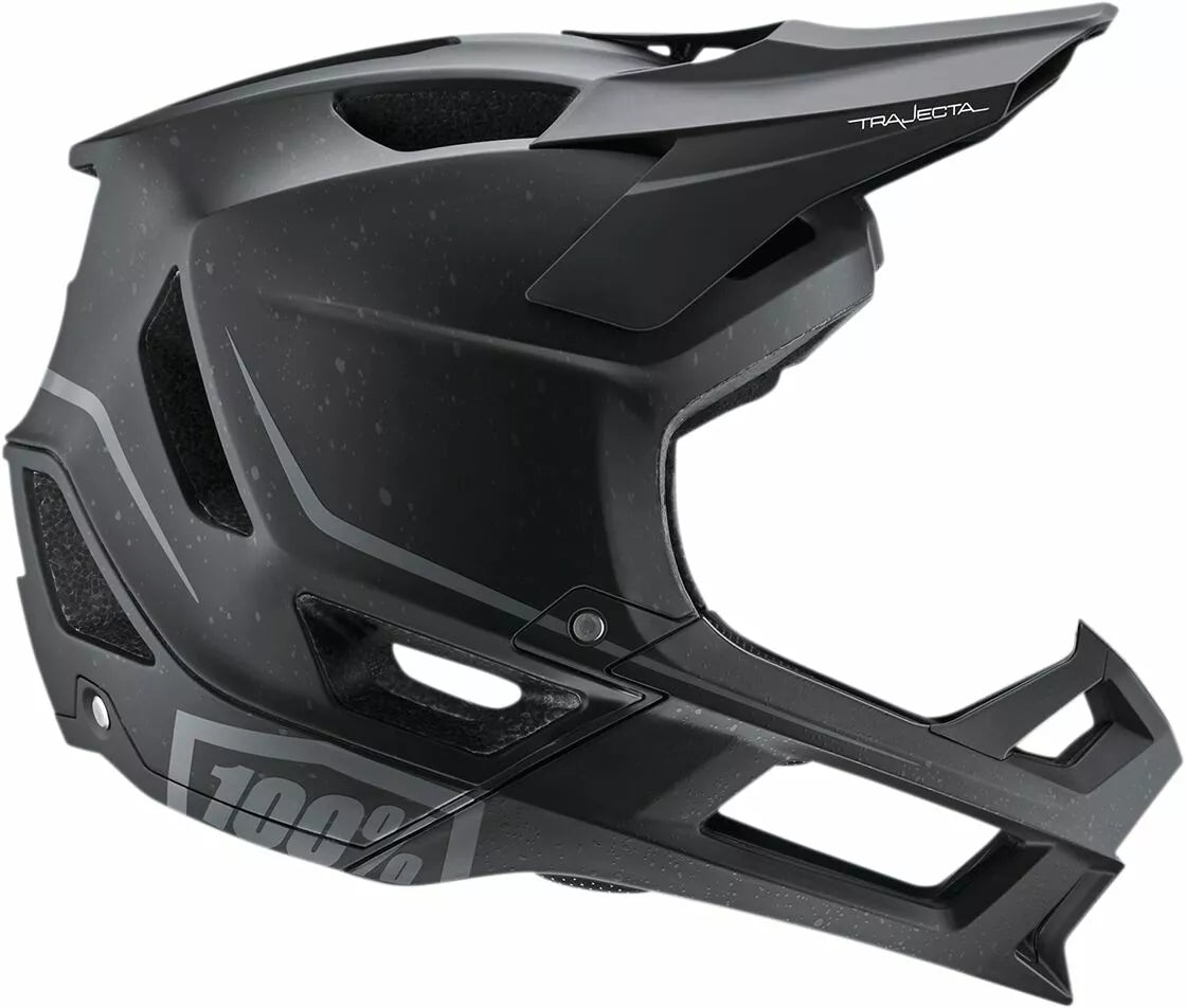 100% Trajecta Full Bicycle Helmet Black/Matte