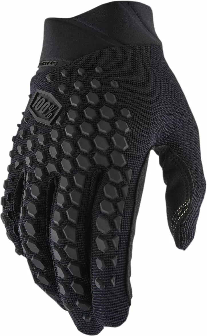 100% Geomatic Gloves Black/Gray/Charcoal