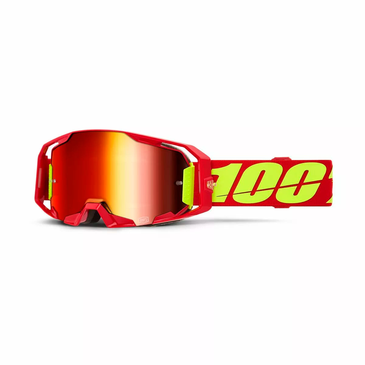 100% Armatic Goggle Red/Fluorescent Yellow