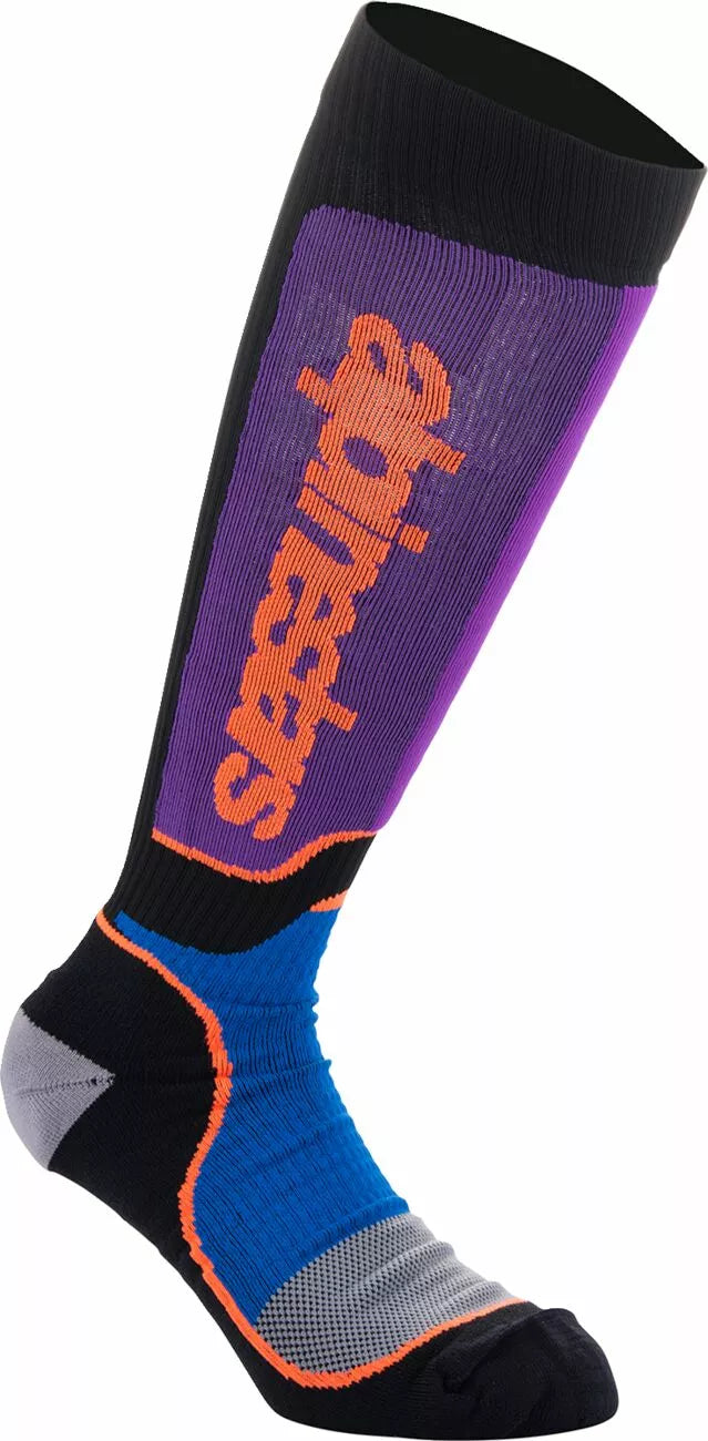 Alpinestars Mx Plus Socks Black/Blue/Orange/Purple