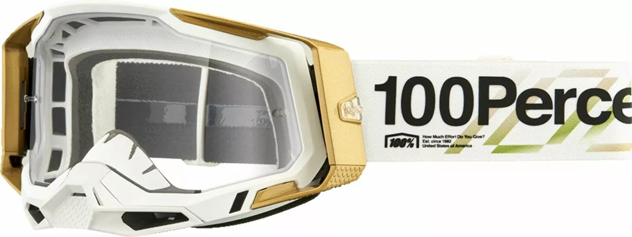 100% Racecraft 2 Goggles Black/Gold/Green/White