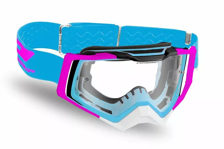 Pro Grip 3309 Rapid Goggles Black/Pink/Turquoise/White