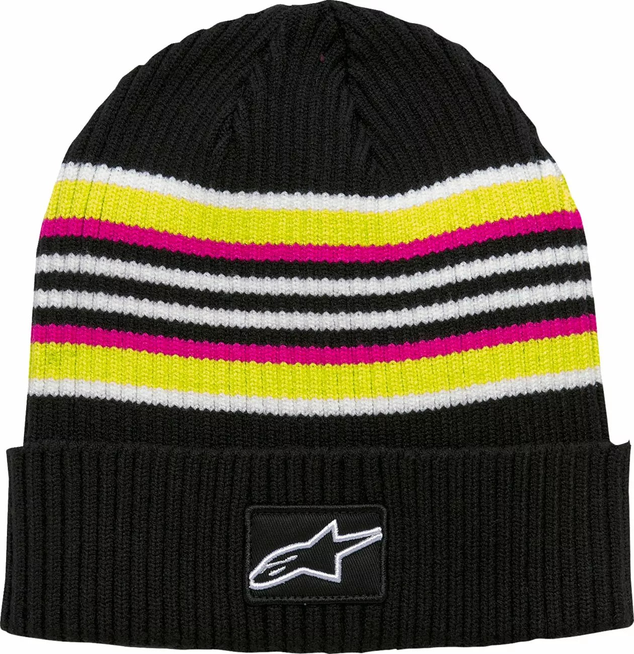 Alpinestars Bolted Cuff Beanie Black/Pink/White/Yellow