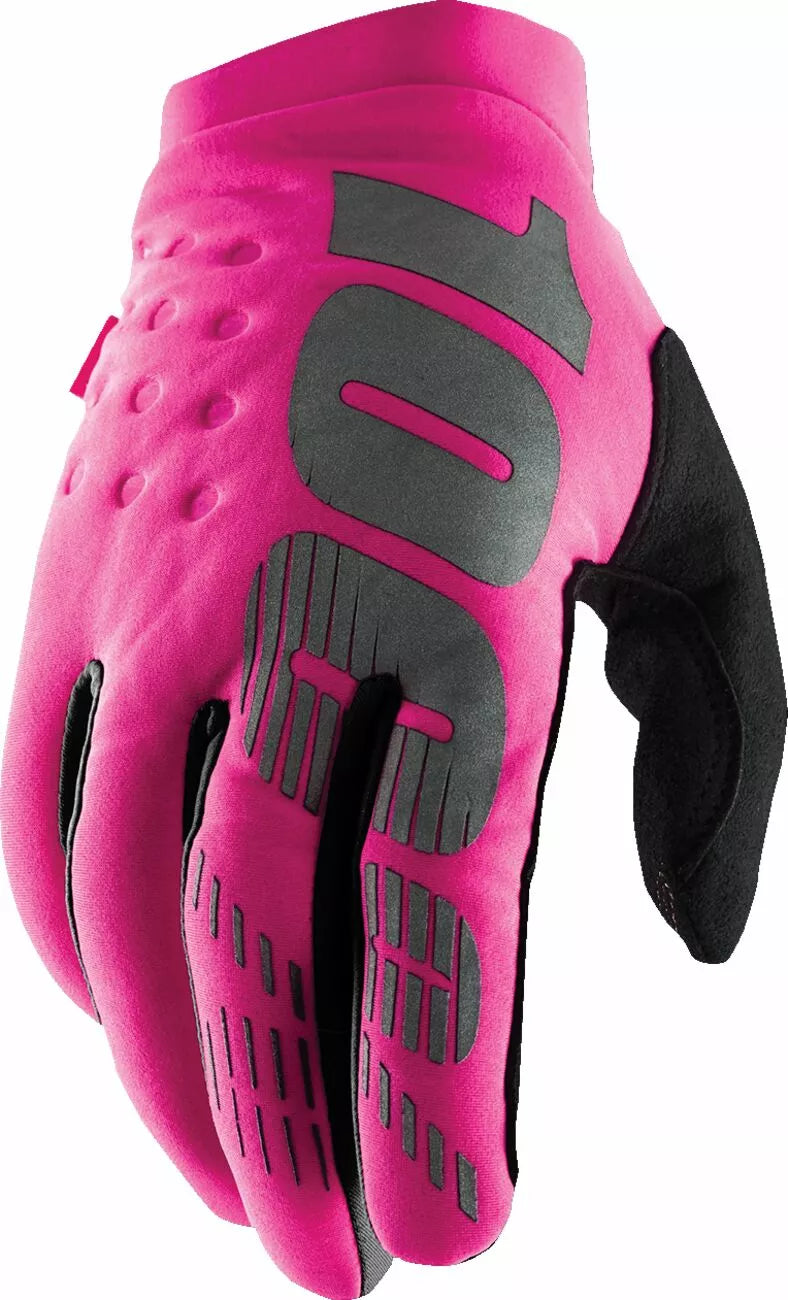 100% Women'S Brisker Gloves Black/Pink