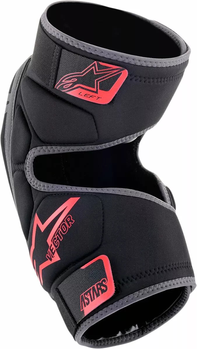 Alpinestars Vector Knee Protectors Black/Gray/Red