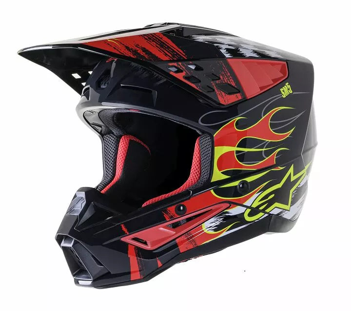 Alpinestars Supertech M5 Rash Helmet Black/Gloss/Red