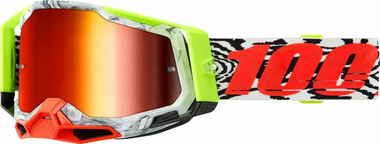 100% Racecraft 2 Goggle Black/Orange/White/Fluorescent Yellow