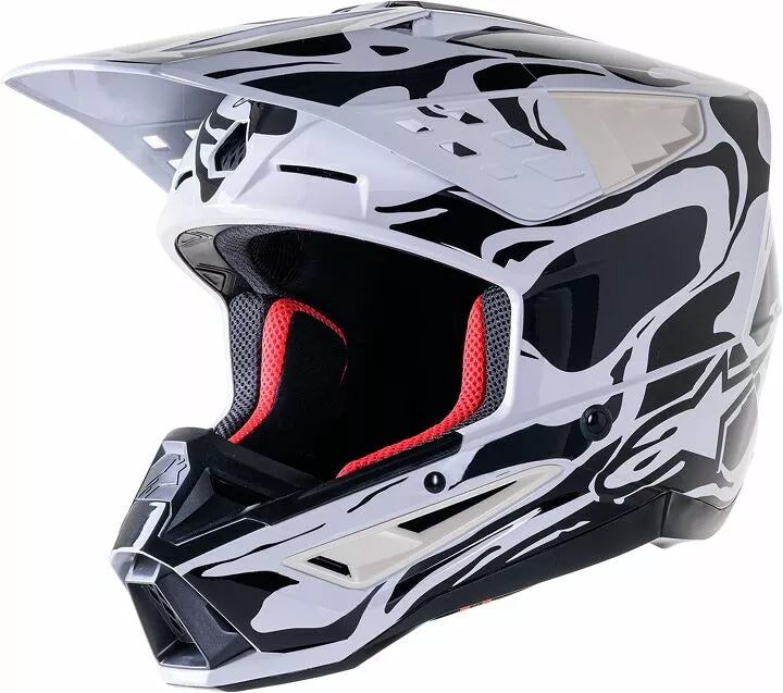 Alpinestars Supertech M5 Mineral Helmet Black/Gloss/White