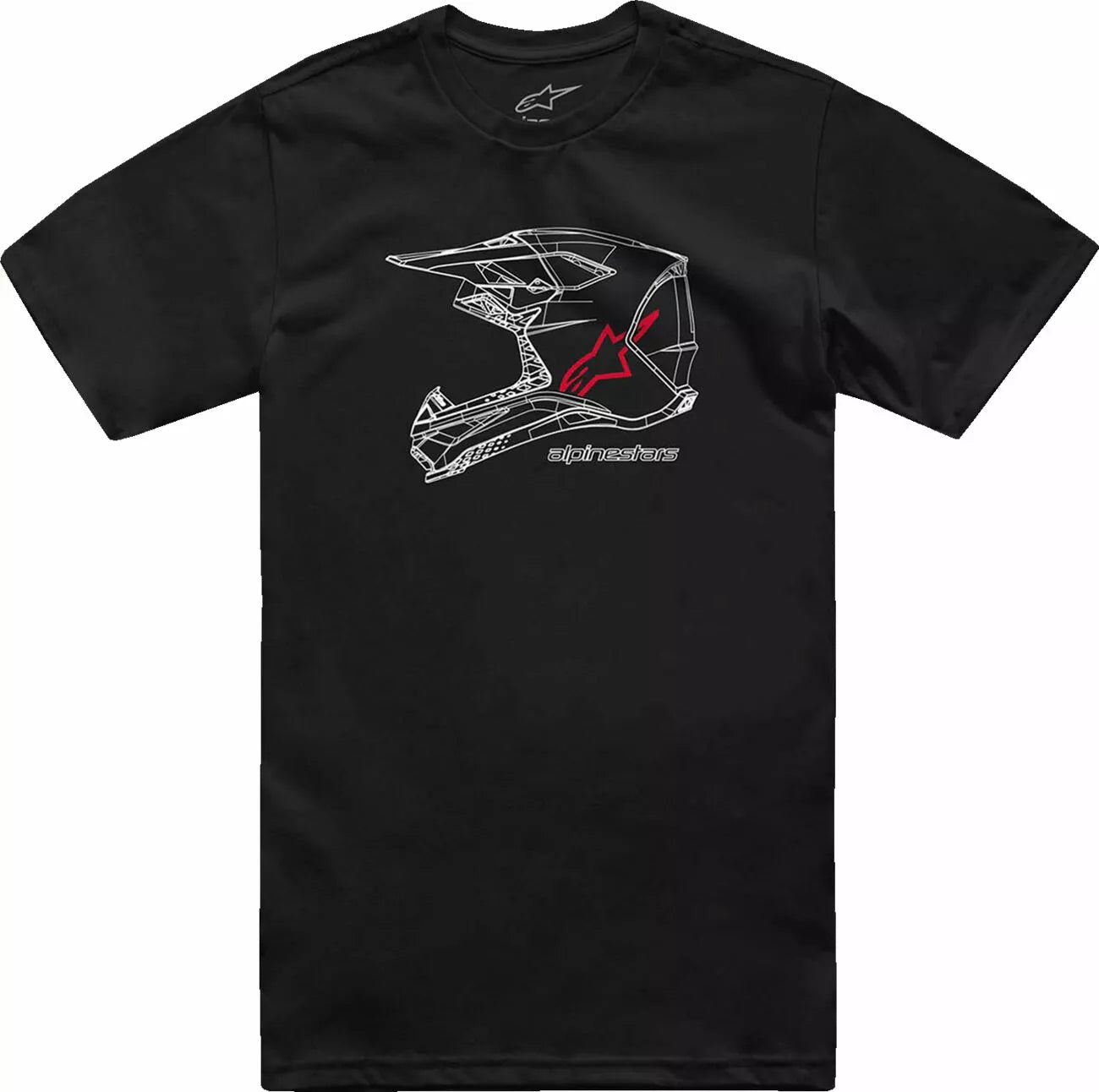 Alpinestars Mx Helmet Csf T-Shirt Black/White