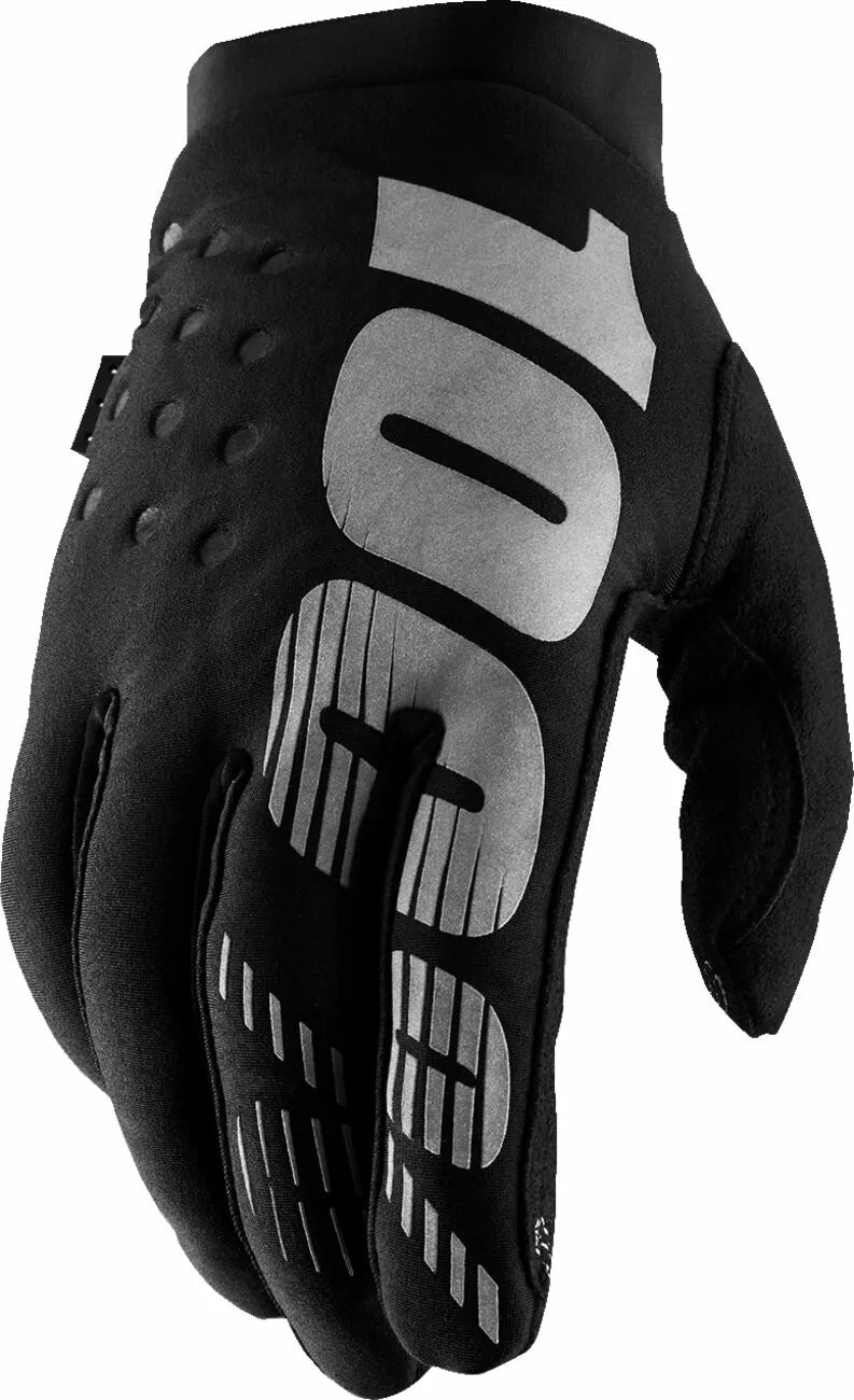 100% Women'S Brisker Gloves Black/Gray