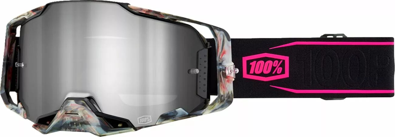 100% Armega Goggle Blue/Gray/Pink/White