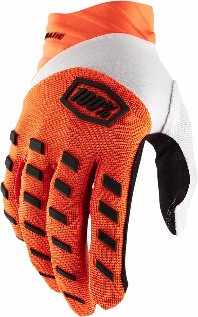 100% Airmatic Gloves Fluorescent Orange