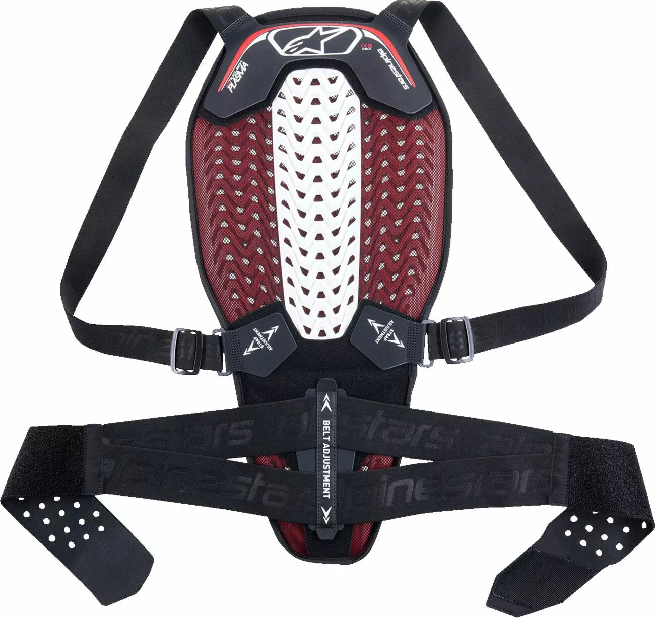 Alpinestars Nucleon Plasma Back Protector Black/White/Red