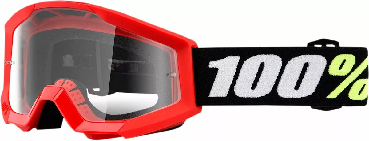 100% Strata Mini Goggles Red