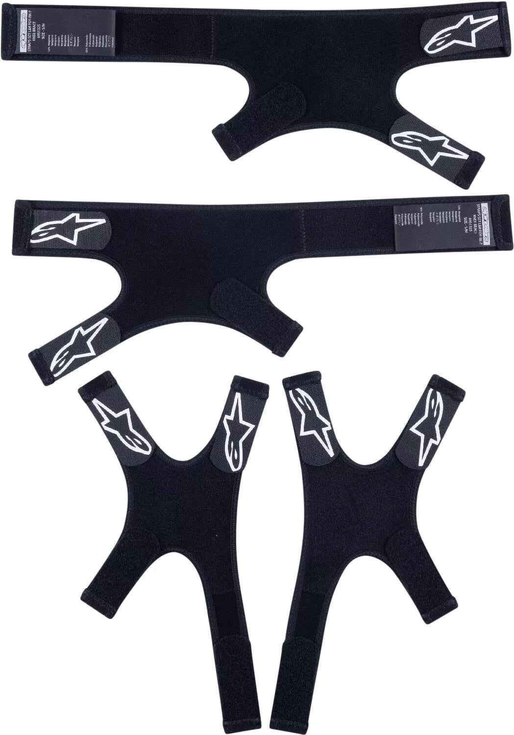 Alpinestars Rk-7 Plasma  X-Strap Replacement Set Black