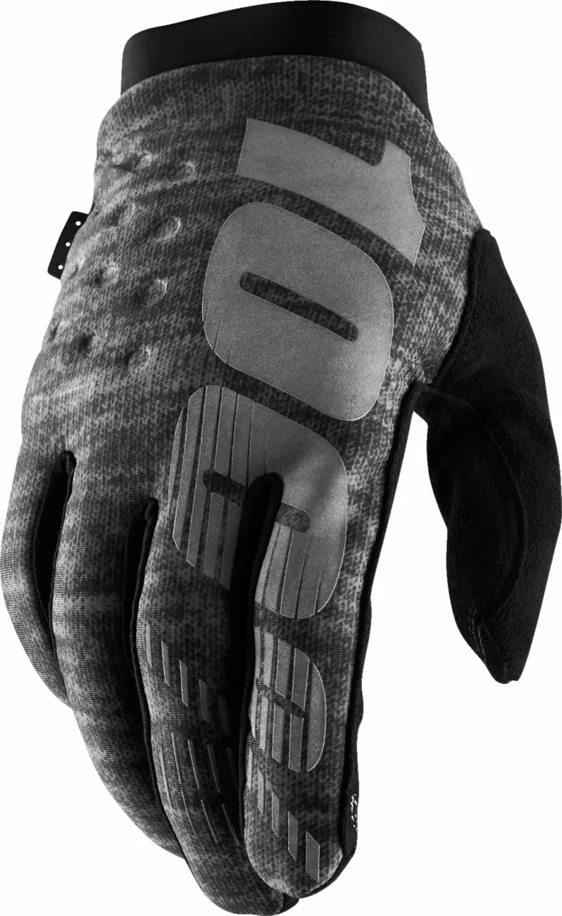 100% Brisker Gloves Gray