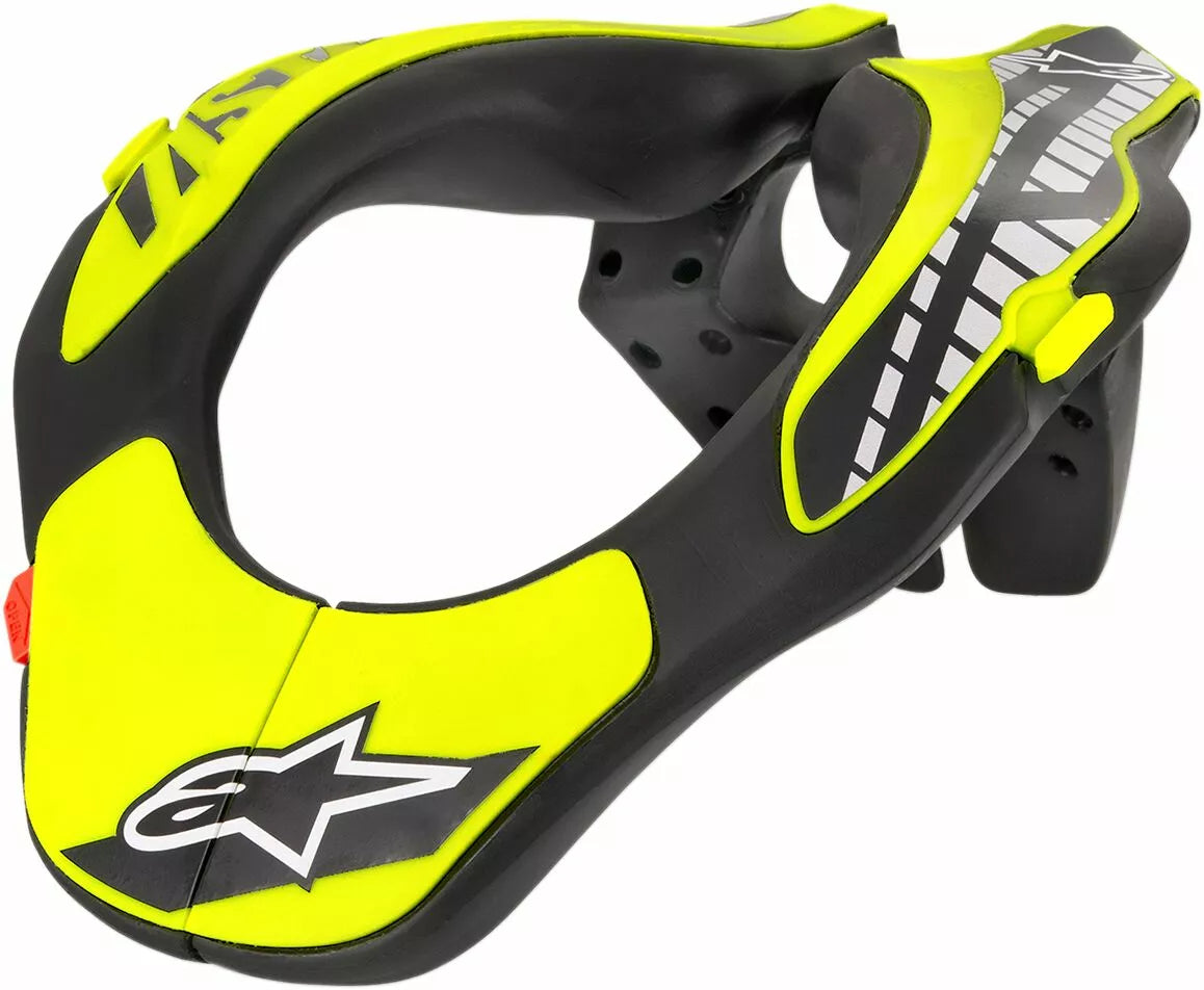 Alpinestars Youth Neck Support Black/Fluorescent Yellow