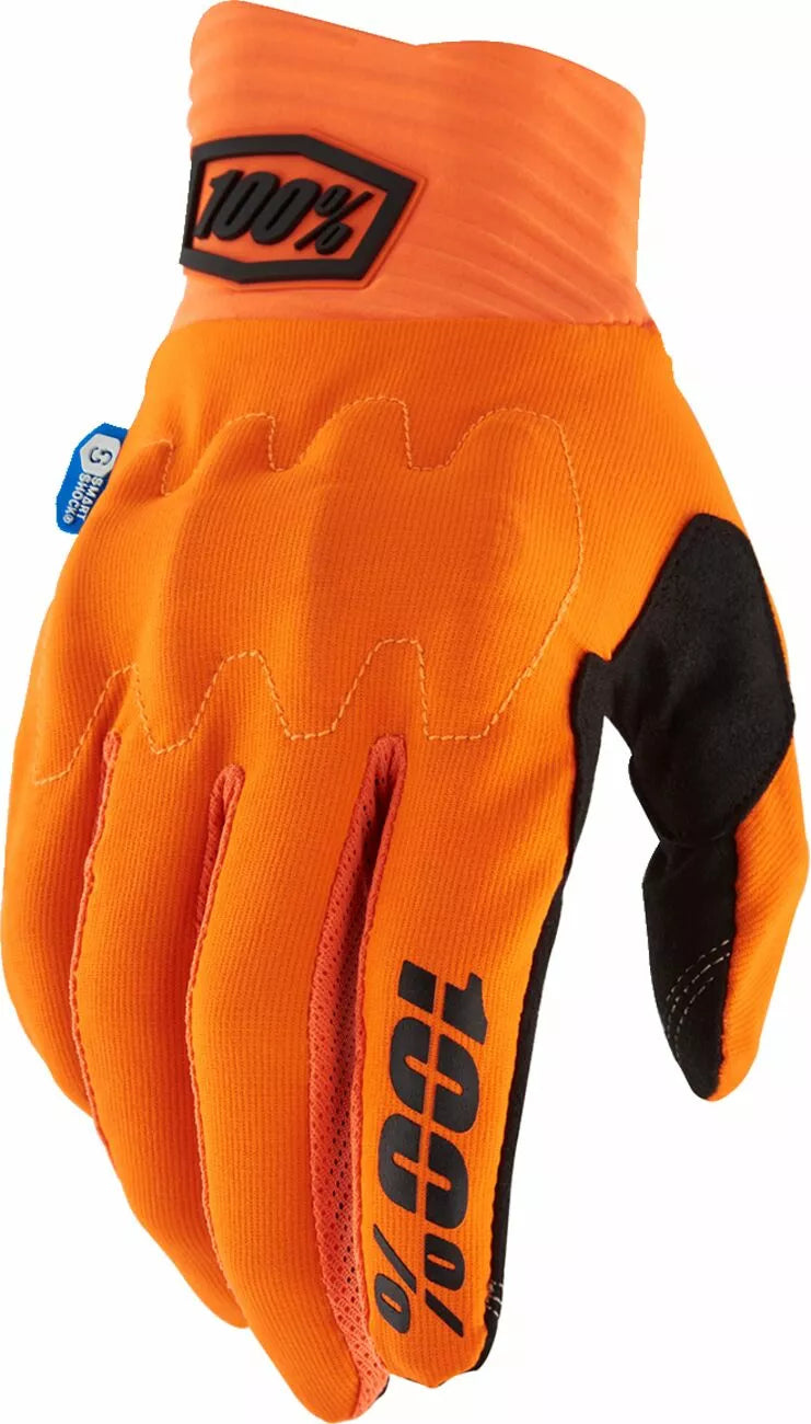 100% Cognito Smart Shock Gloves Fluorescent Orange