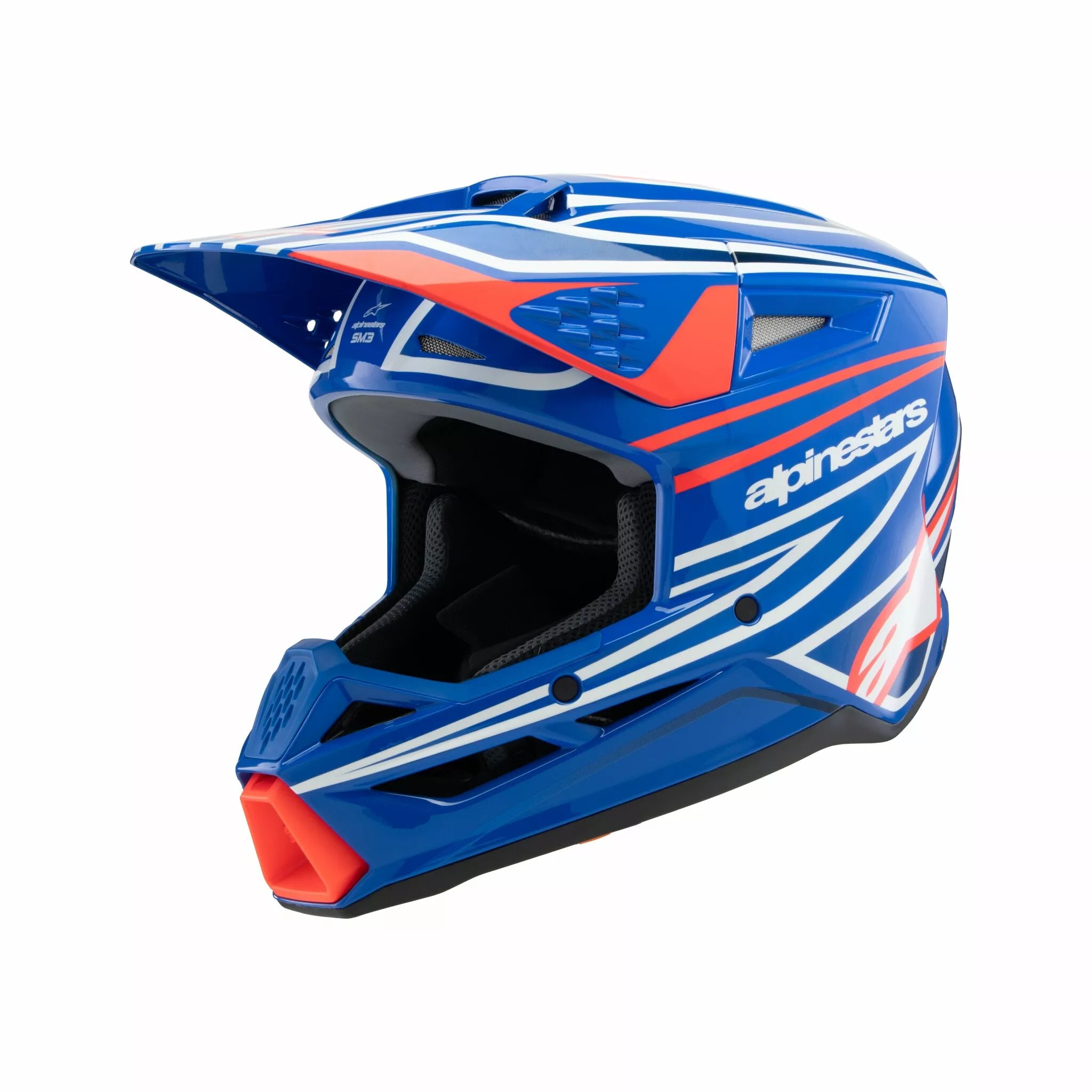 Alpinestars Youth S-M3 Wurx Helmet Black/Blue/Red/White