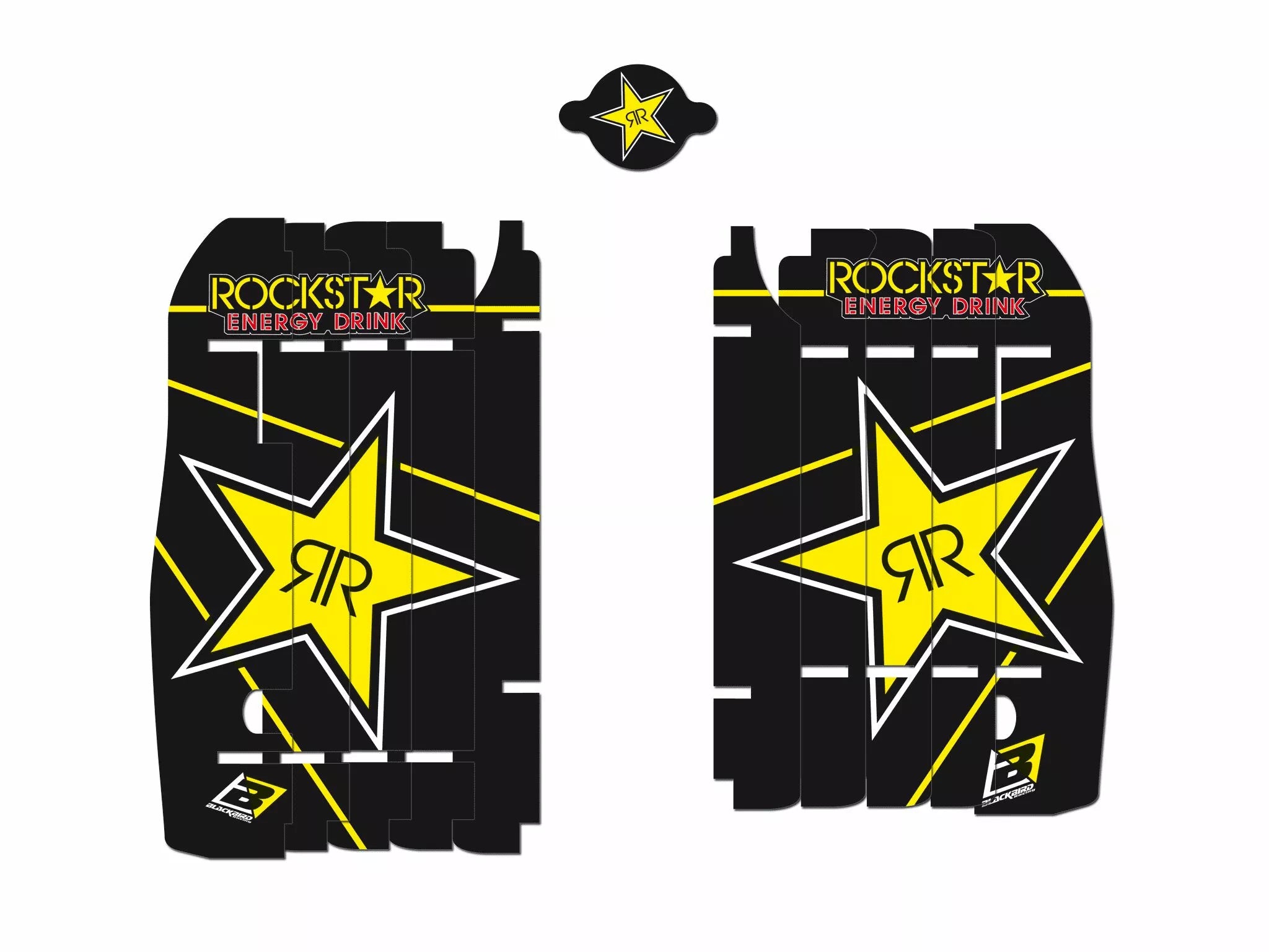 Blackbird Racing Rockstar Rad Louver Decals