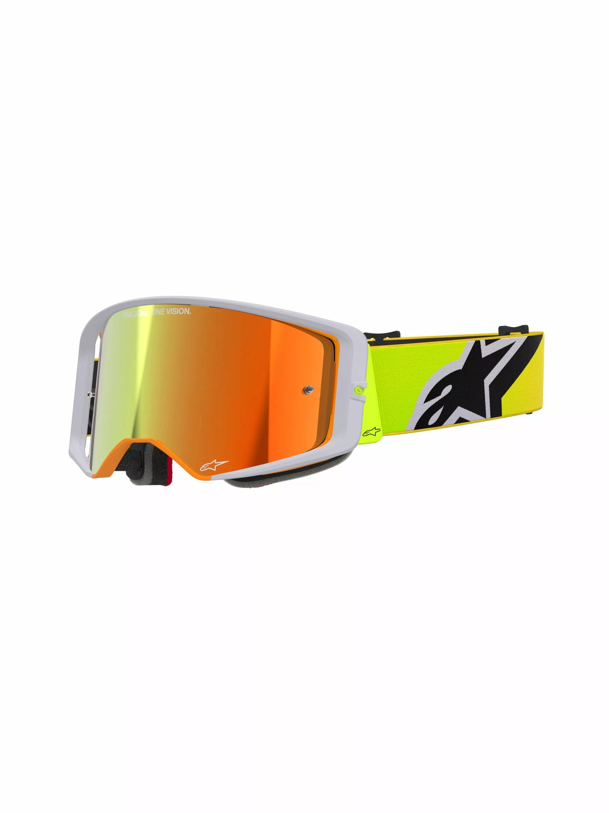 Alpinestars Goggles Supertech Corp Abs Vision Goggle Gray/Yellow