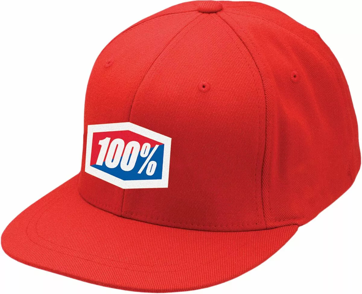 100% Official Flexfit® Hat Red