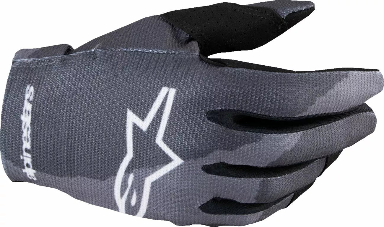 Alpinestars Youth Radar Mx Gloves Black/Gray/Dark Camo