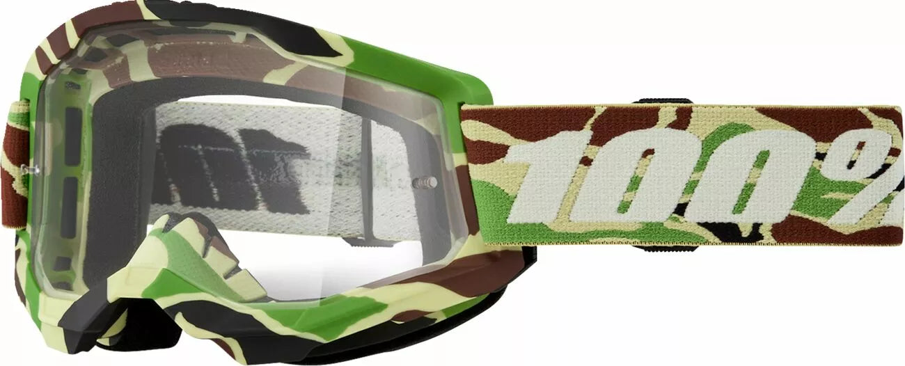 100% Strata 2 Goggle Black/Brown/Green