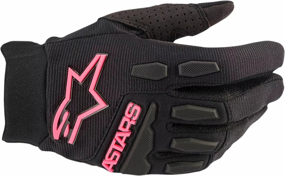 Alpinestars Women'S Stella Full Bore Gloves Black/Fluorescent Pink