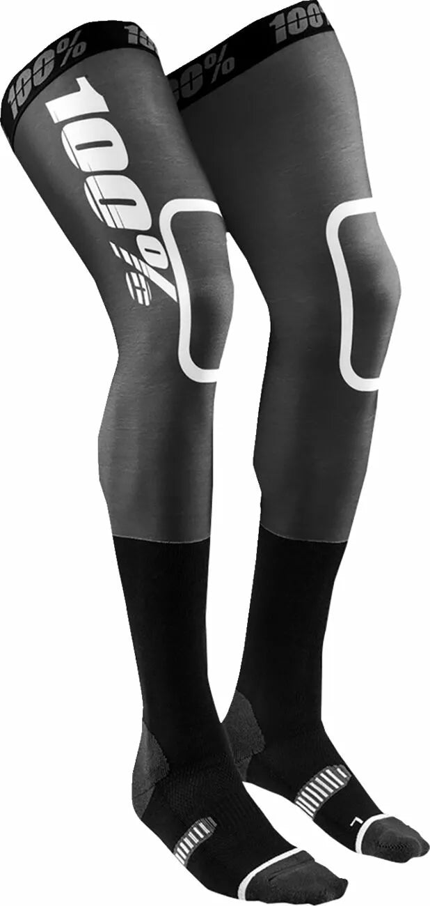 100% Rev Knee Brace Performance Moto Socks Black