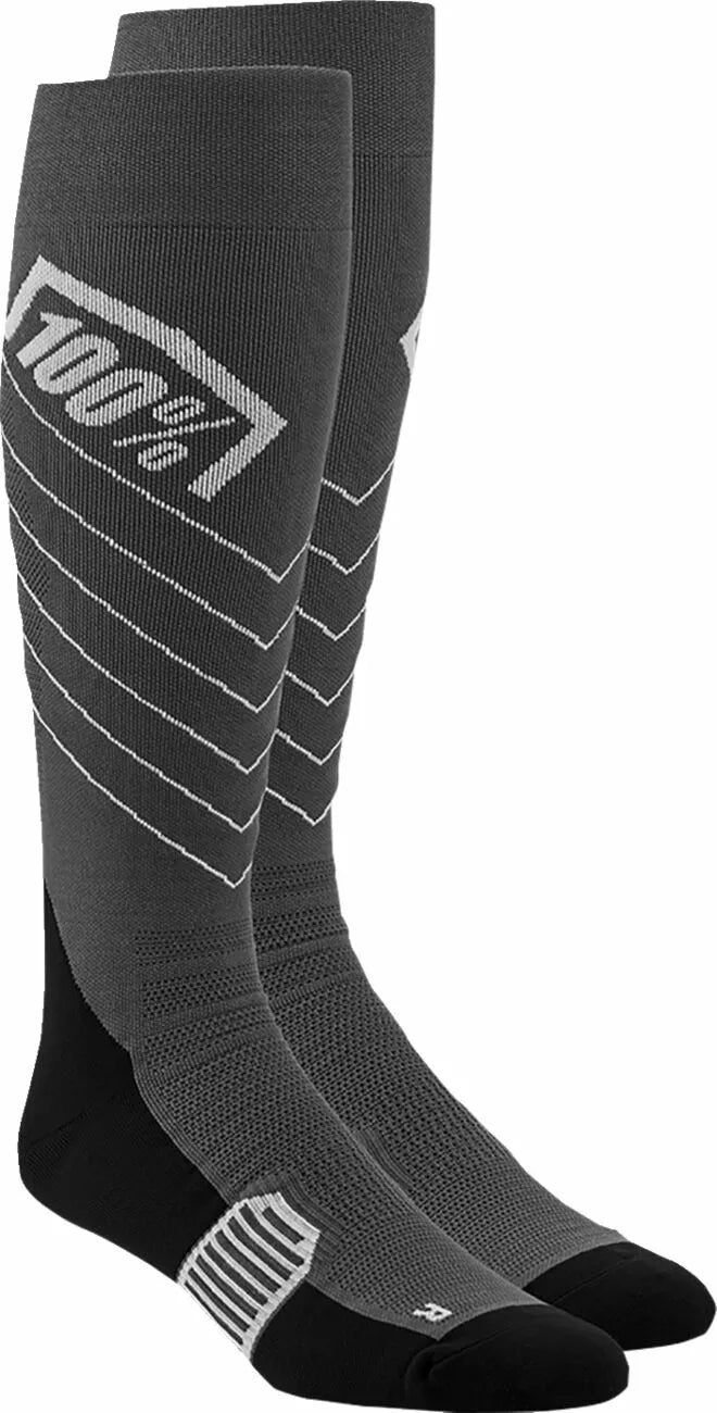 100% Hi-Side Performance Socks Gray